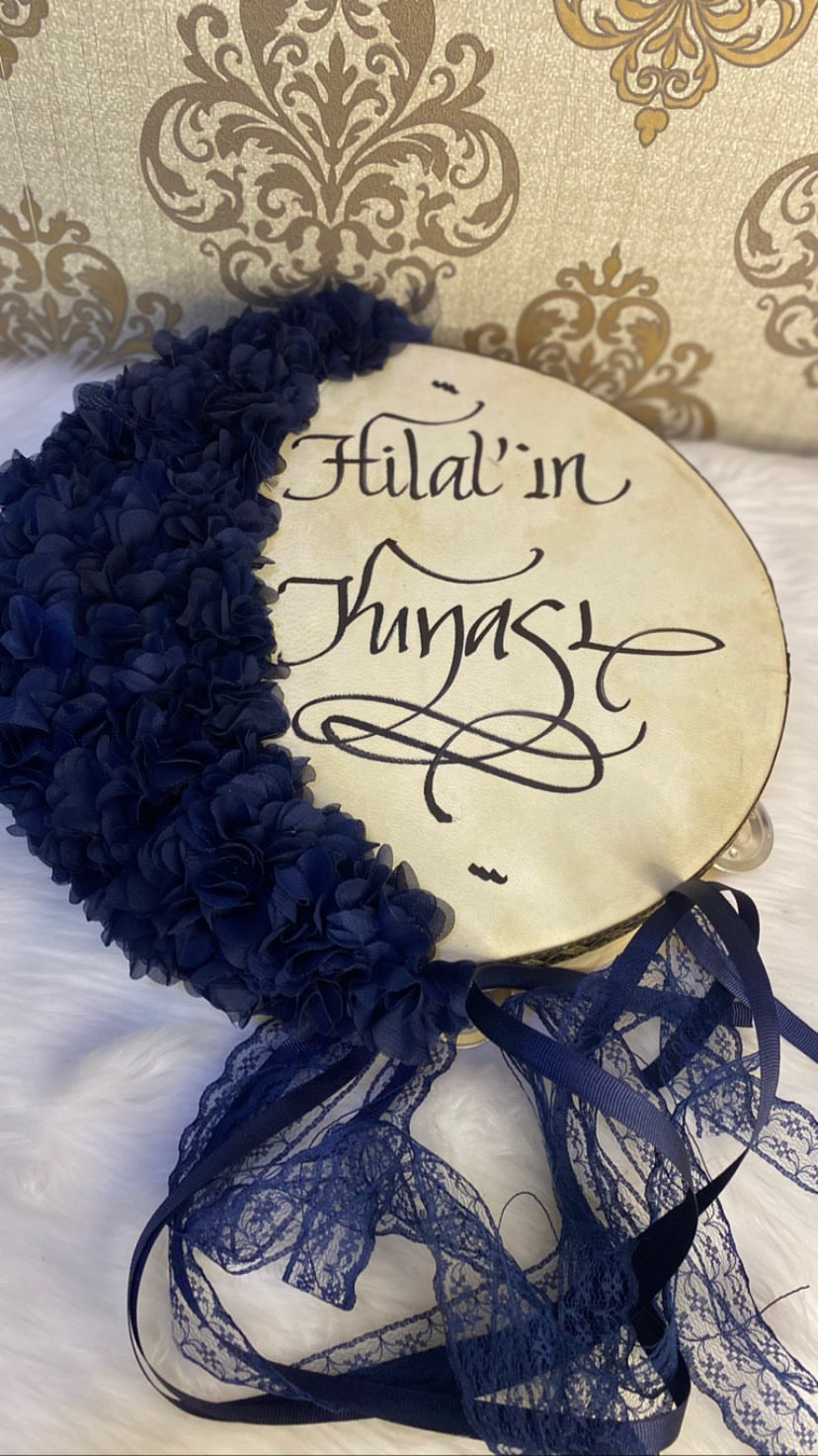 Lazer Çiçekli Gelin Tefi