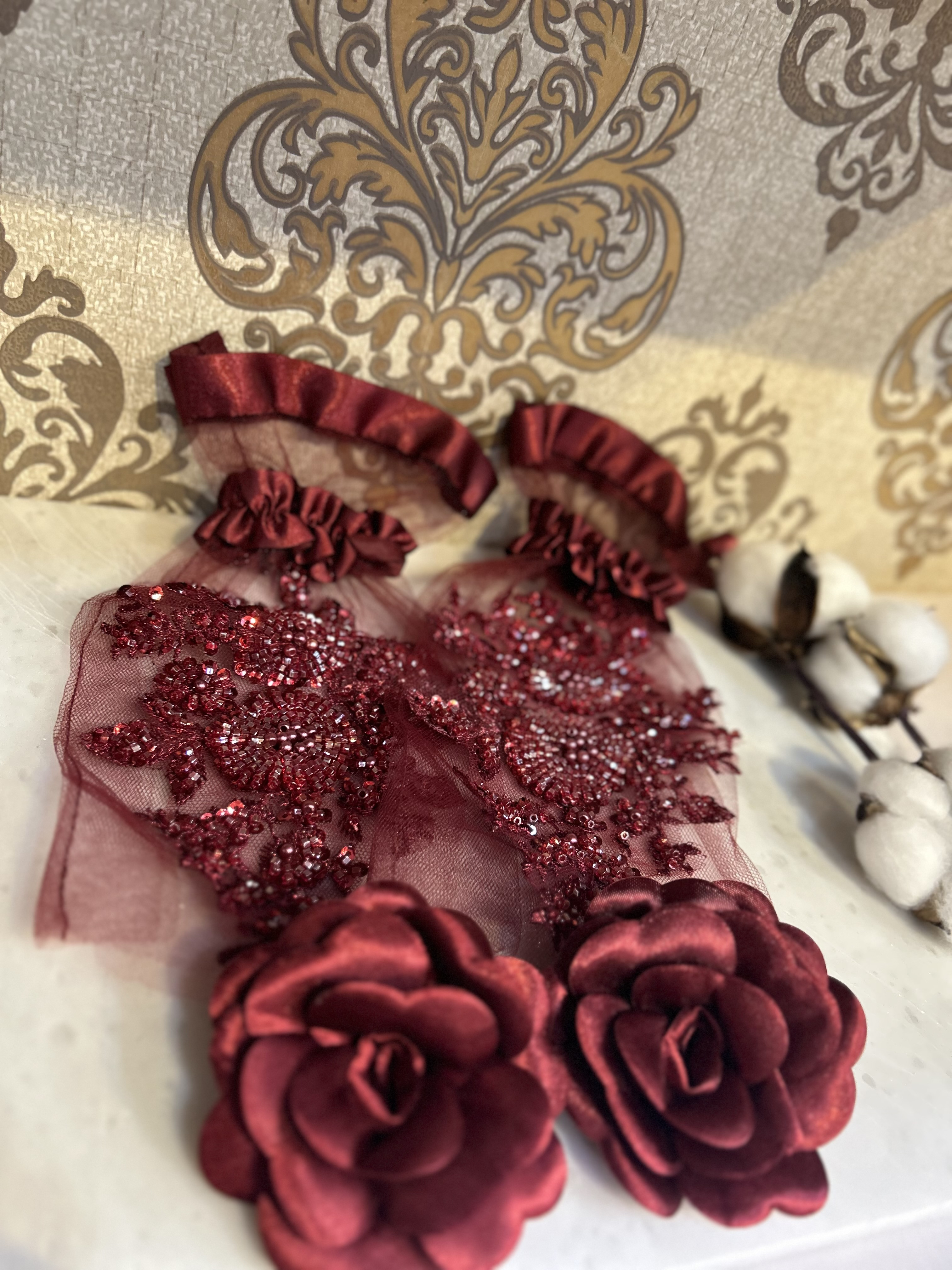 Eldiven El Gülü Set