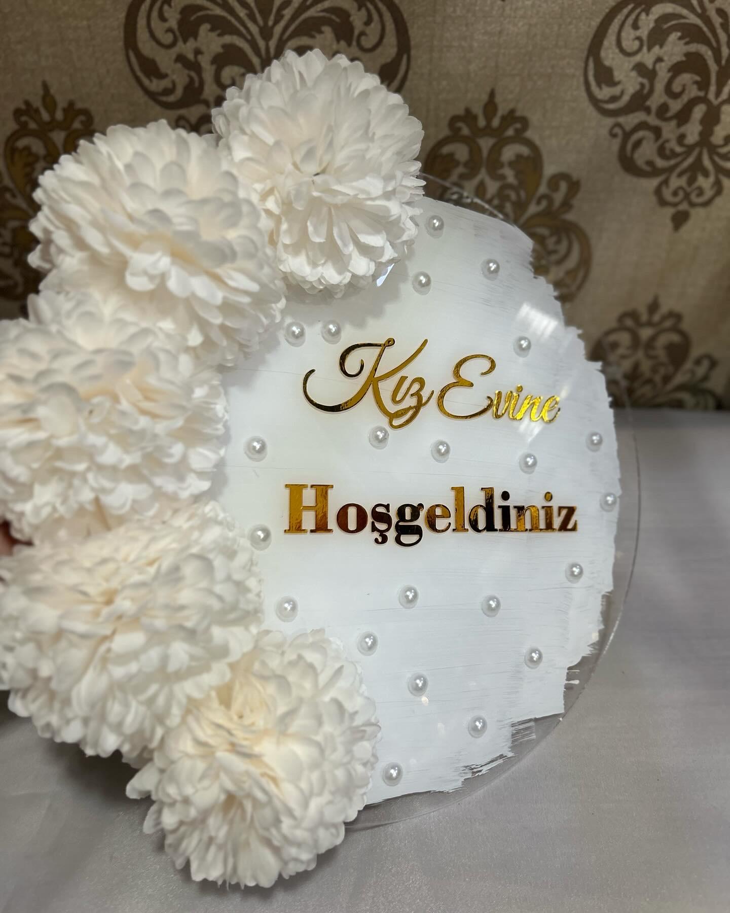 Şeffaf Pleksi Kapı Süsü