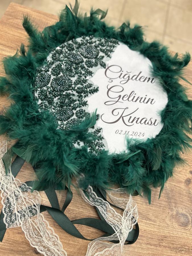 Zümrüt Yeşili Gelin Tefi