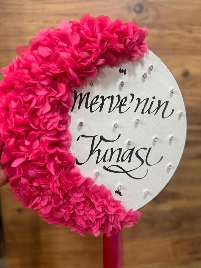 Lazer Çiçekli Gelin Tef