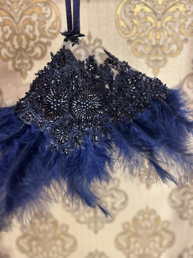 Lacivert Gelin Mendili