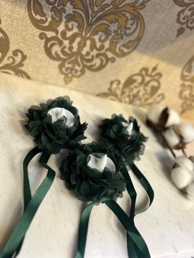 Zümrüt Yeşili Ledli Mum