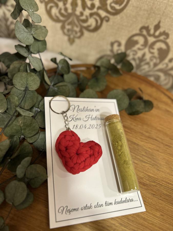 Kartta Anahtarlık ve Kına Şişesi