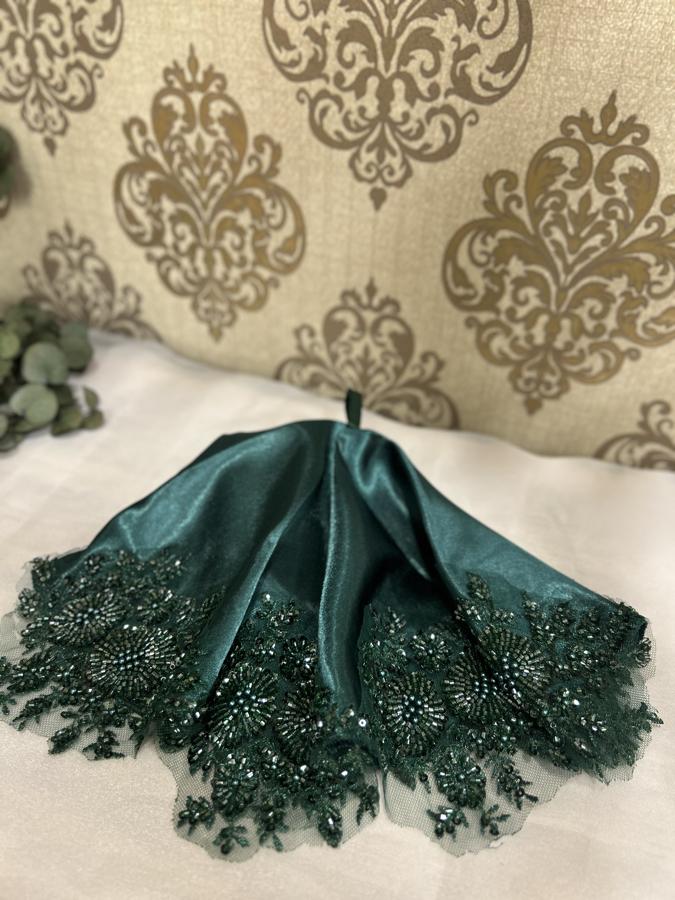 Yeşil Saten Vip Mendil