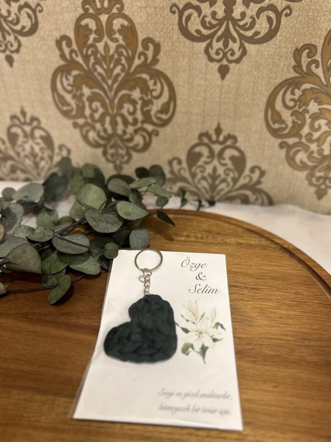 Kalp Örgü Anahtarlık