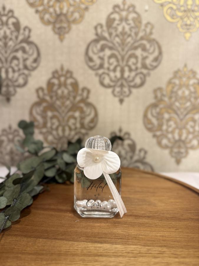 İncili Simli Kolonya Şişesi