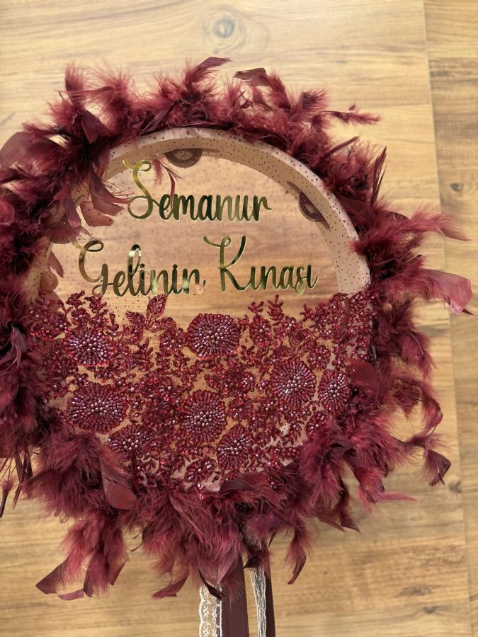 Bol İşlemeli Gelin Tefi