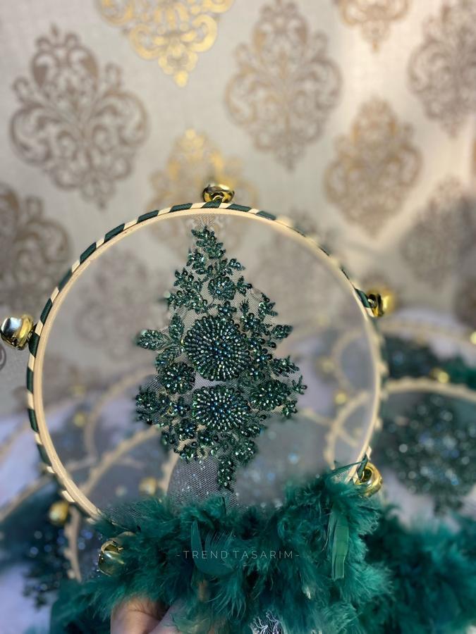 İşlemeli,Tüylü Nedime Tef