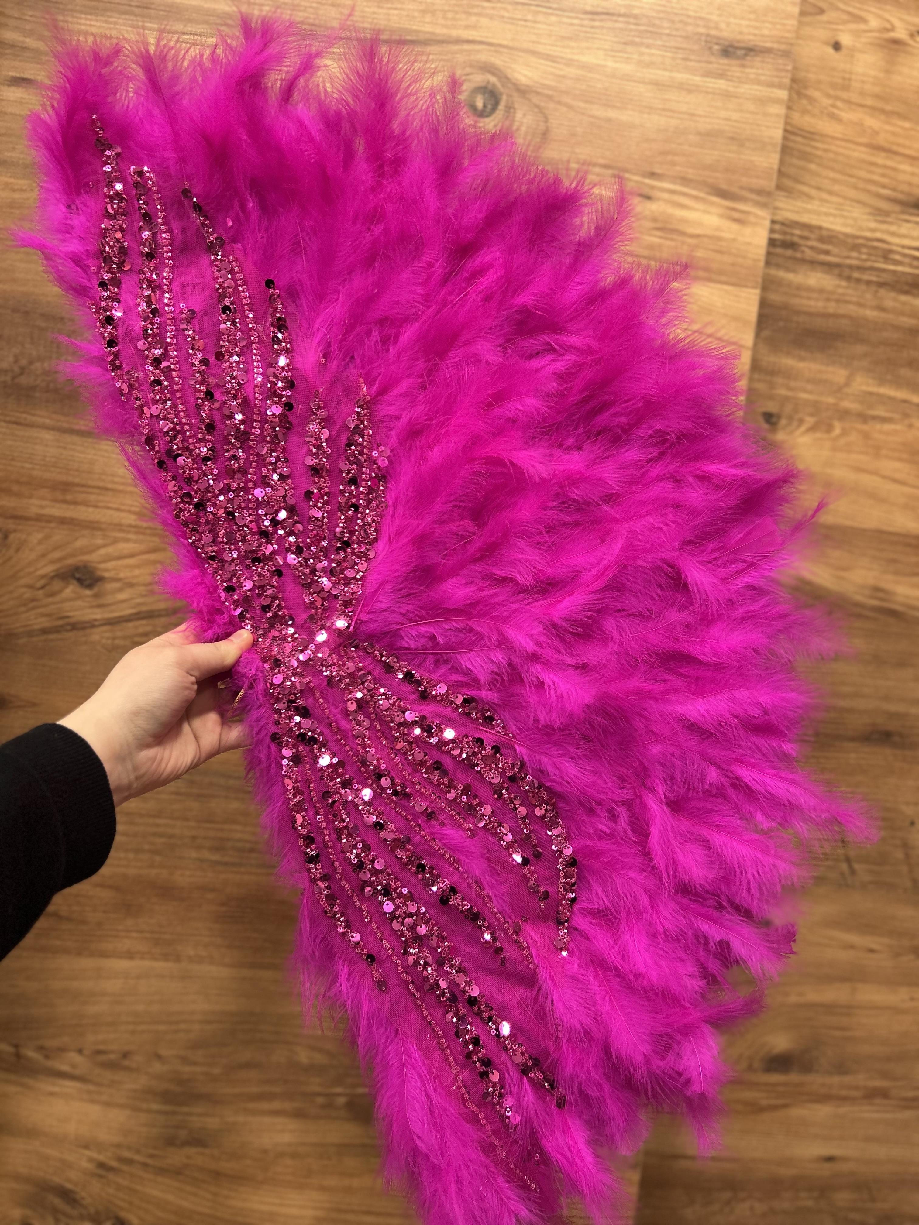 Büyük Boy Fuşya Yelpaze