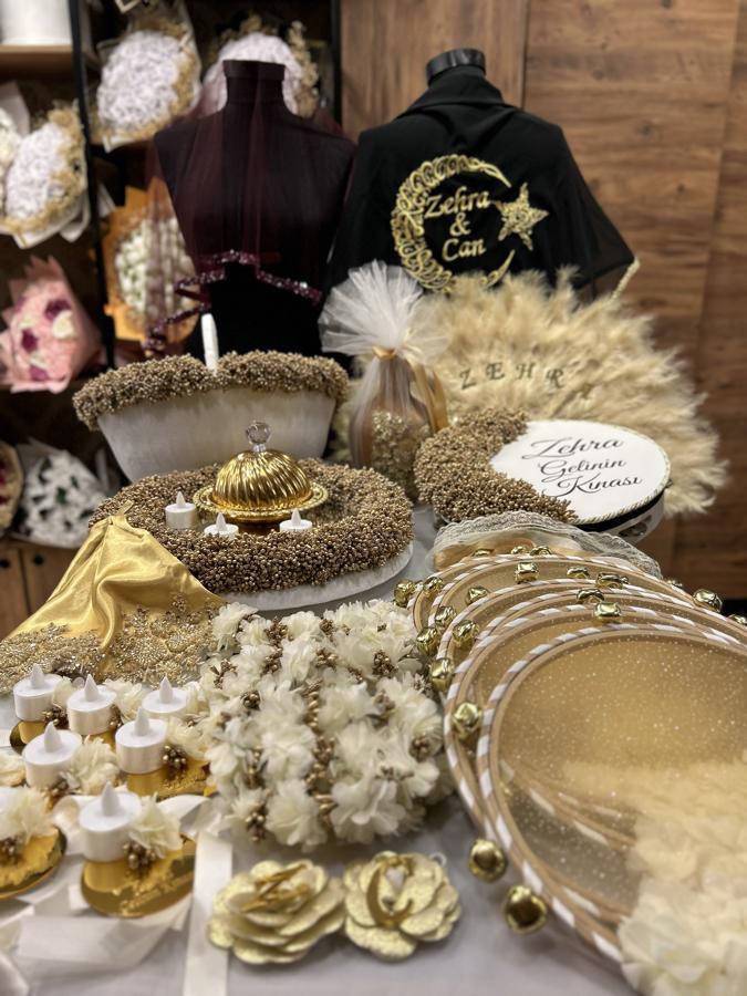 Gold Zehra Gelin Set