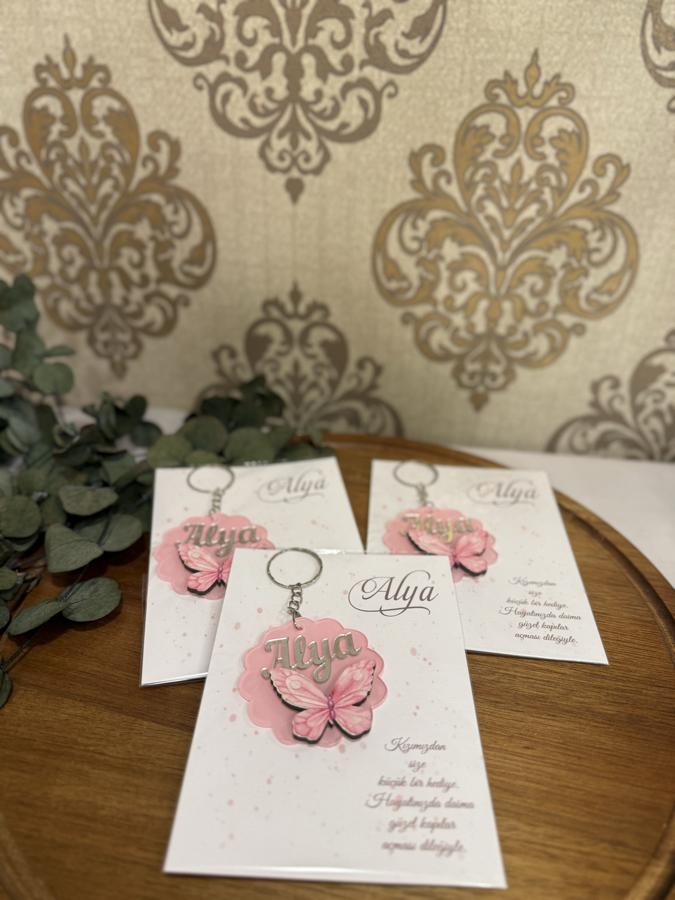 Kartlı Pleksi Anahtarlık