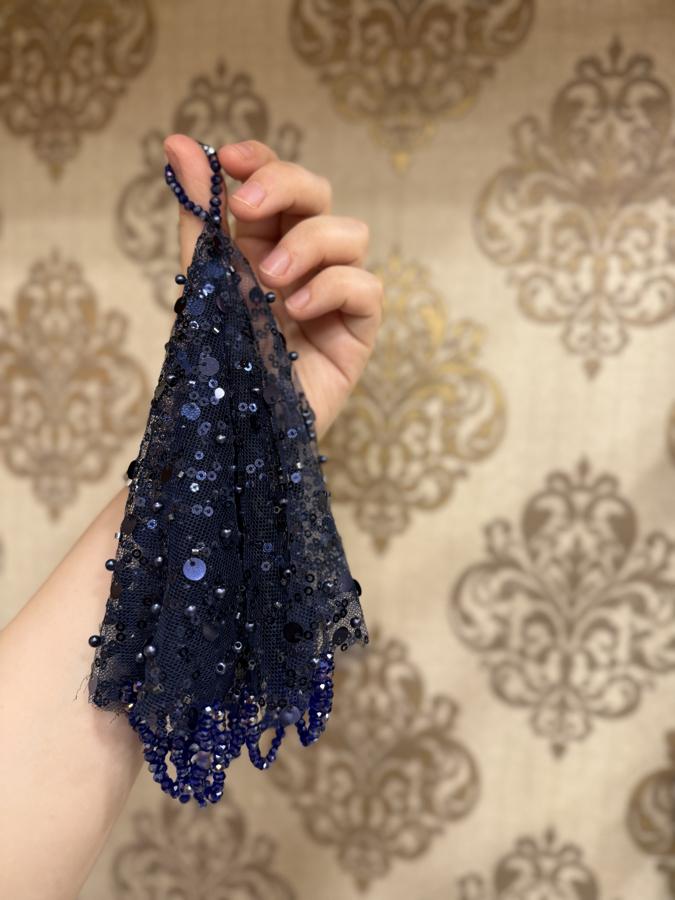 Lacivert Gelin Mendili