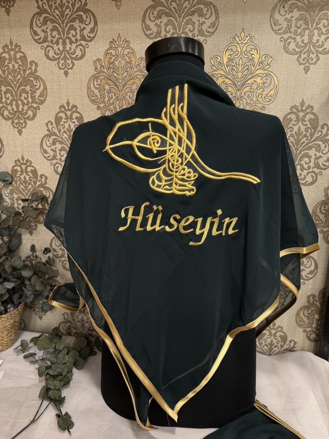 İsimli Damat Örtüsü ve Eldiven