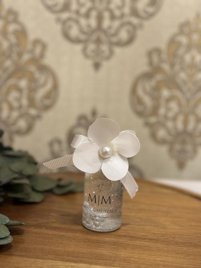 İncili Simli Kolonya Şişesi