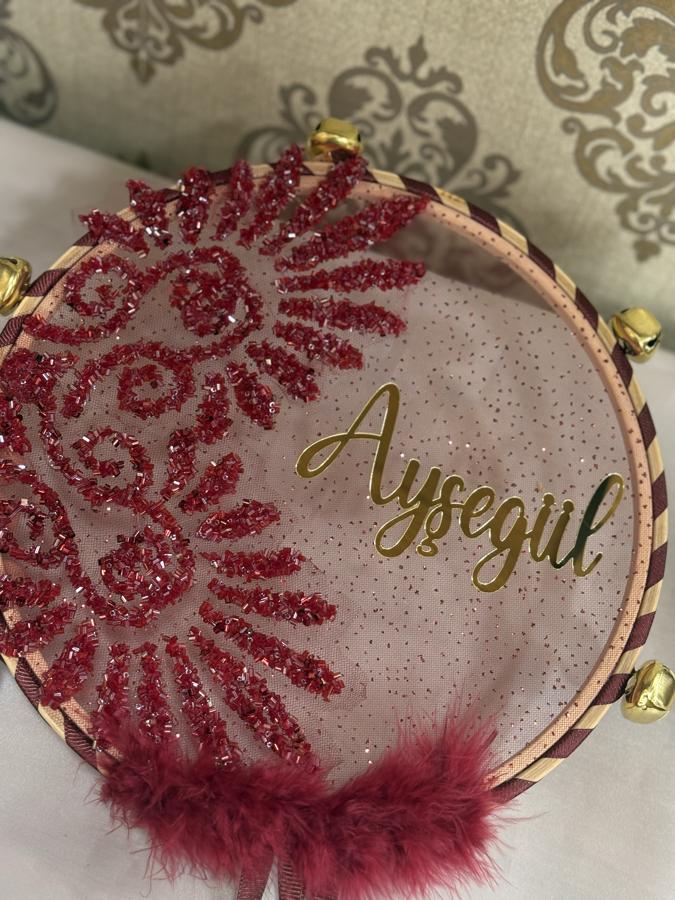 İsimli İşlemeli Nedime Tef