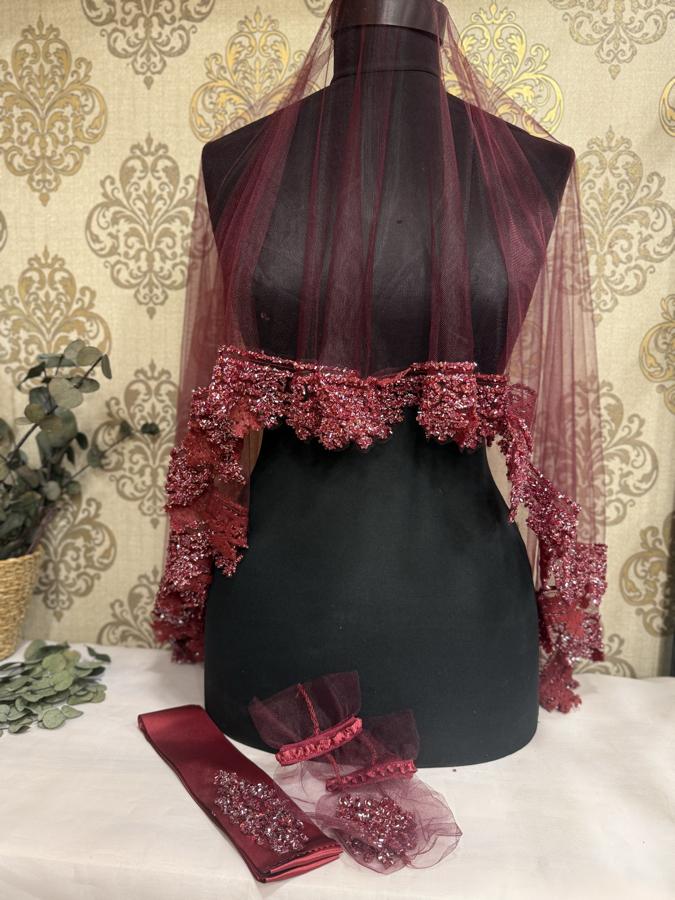 Cam Boncuk Duvak Seti