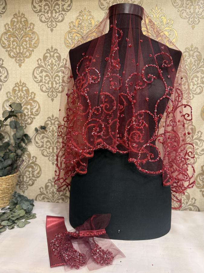 Cam Boncuk Duvak Seti