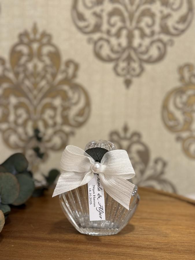 İncili Simli Kolonya Şişesi