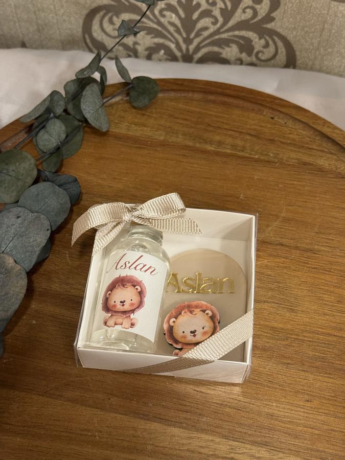 Kutuda Magnet ve Kolonya Şişesi