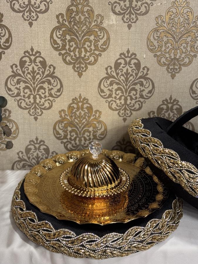 Siyaha Gold Kına Tepsisi ve Sepeti