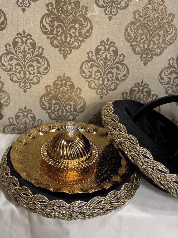 Siyaha Gold Kına Tepsisi ve Sepeti