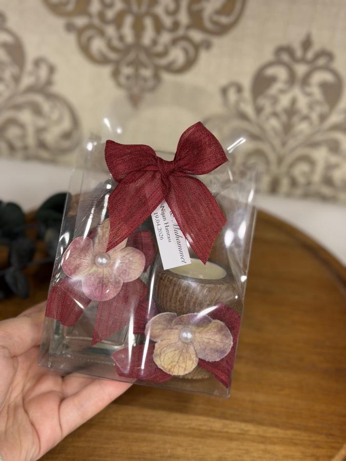 Şeffaf Çantada Oda Kokusu ve Mum